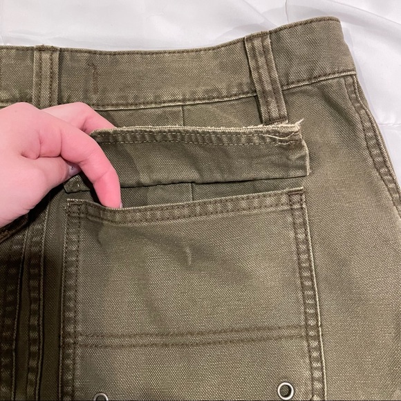 free people | canvas relaxed mini cargo skirt - Picture 9 of 12